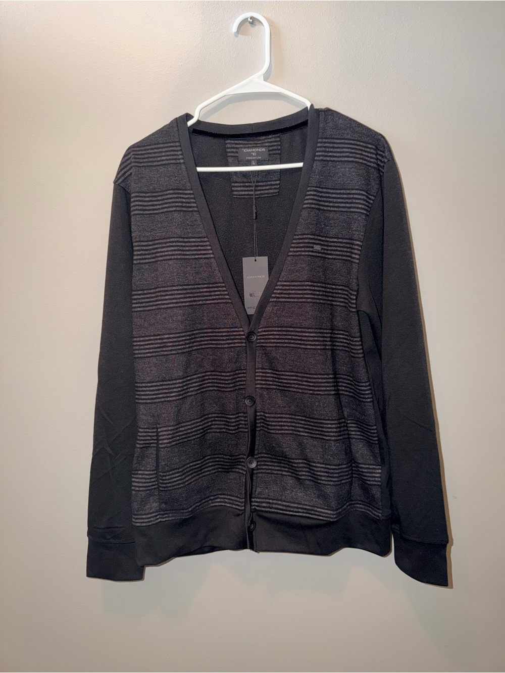 Diamond Supply Co. Black Ribbed Knit Top